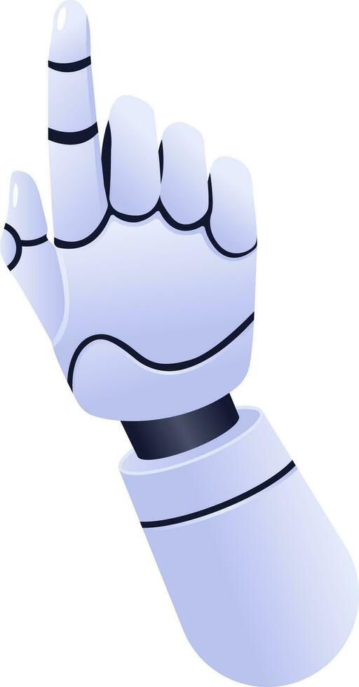 robot hand- robot werkwijze automatisering illustratie vector