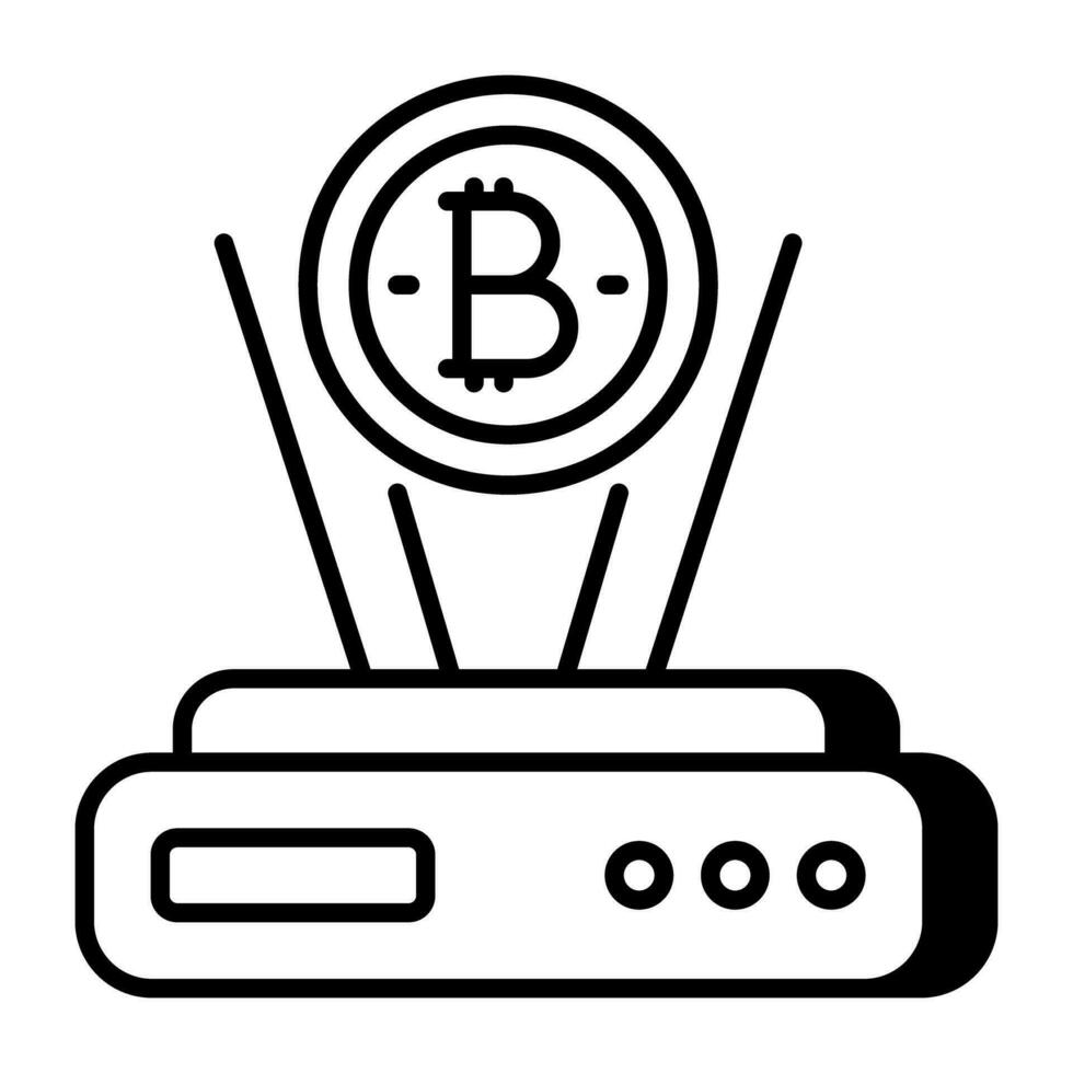 premie downloaden icoon van btc projector vector