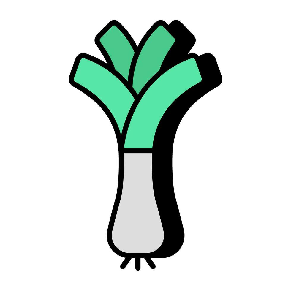 modern ontwerp icoon van groen knoflook vector