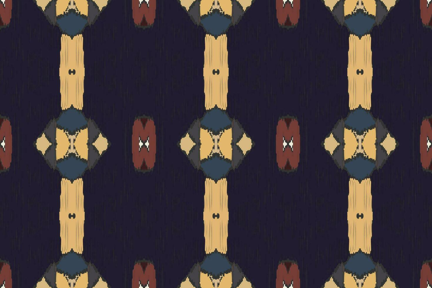 ikat naadloos patroon borduurwerk achtergrond. ikat aztec meetkundig etnisch oosters patroon traditioneel. ikat aztec stijl abstract ontwerp voor afdrukken textuur,stof,sari,sari,tapijt. vector