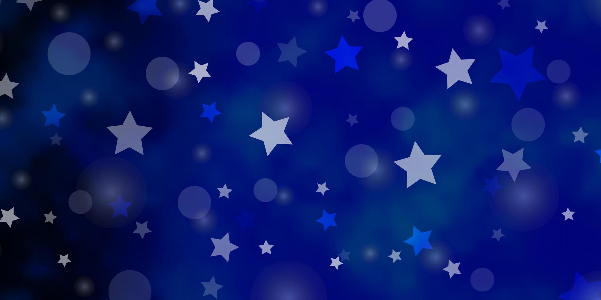 lichtblauwe vector sjabloon met cirkels sterren abstract ontwerp in gradiëntstijl met bubbels sterren patroon voor trendy stoffen wallpapers