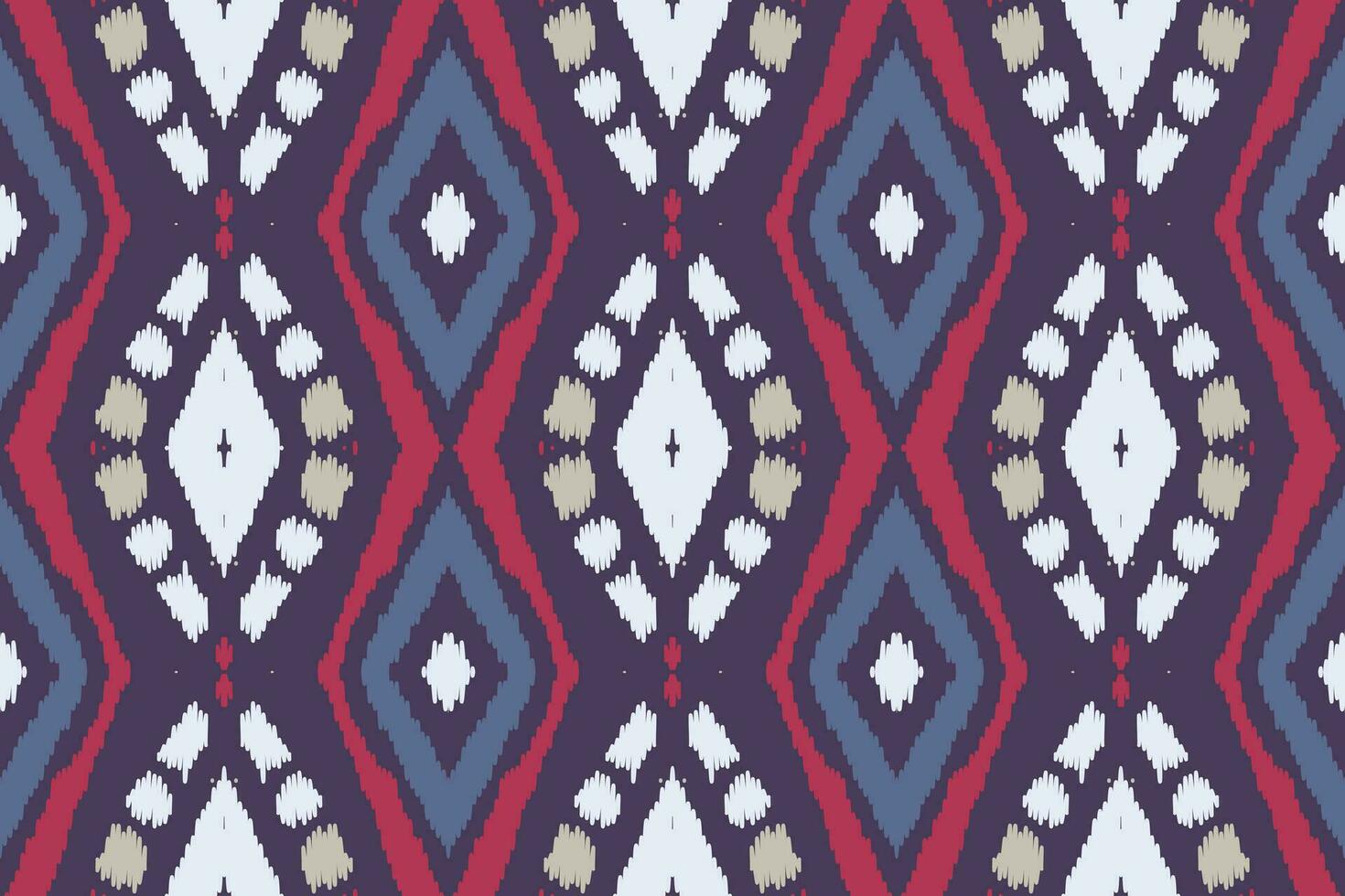 motief ikat bloemen paisley borduurwerk achtergrond. ikat strepen meetkundig etnisch oosters patroon traditioneel. ikat aztec stijl abstract ontwerp voor afdrukken textuur,stof,sari,sari,tapijt. vector