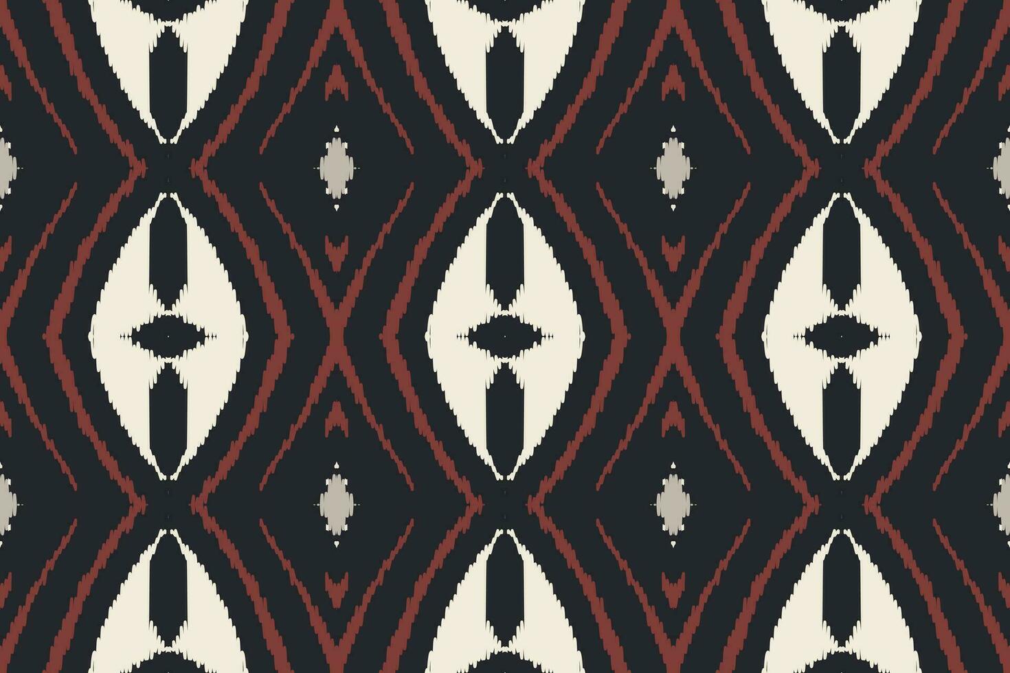 ikat naadloos patroon borduurwerk achtergrond. ikat ontwerpen meetkundig etnisch oosters patroon traditioneel. ikat aztec stijl abstract ontwerp voor afdrukken textuur,stof,sari,sari,tapijt. vector