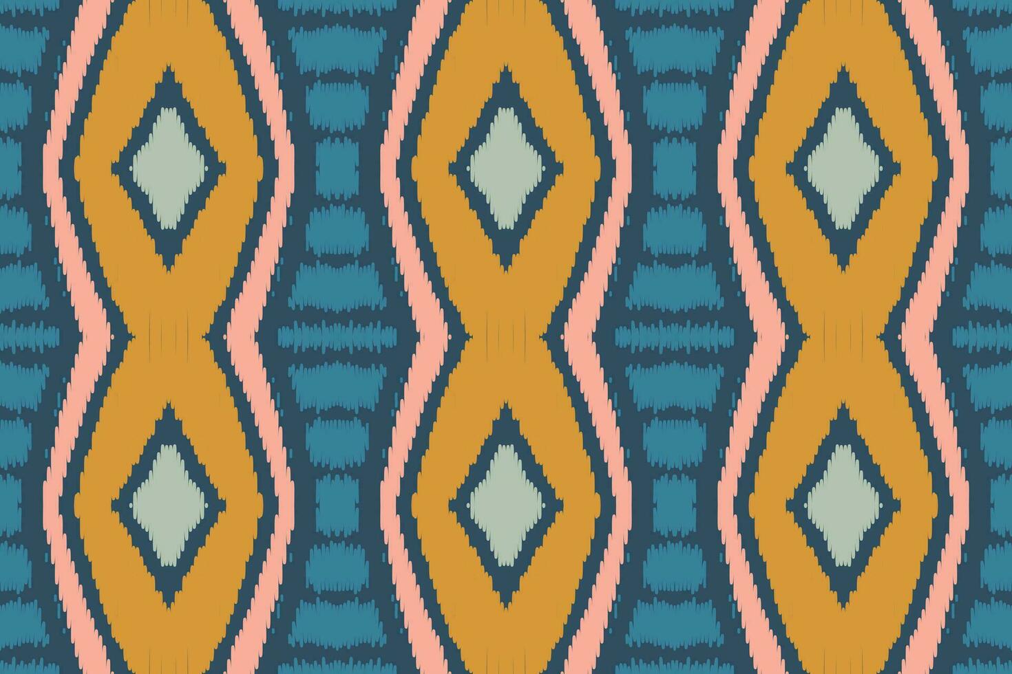 ikat kleding stof paisley borduurwerk achtergrond. ikat naadloos patroon meetkundig etnisch oosters patroon traditioneel. ikat aztec stijl abstract ontwerp voor afdrukken textuur,stof,sari,sari,tapijt. vector