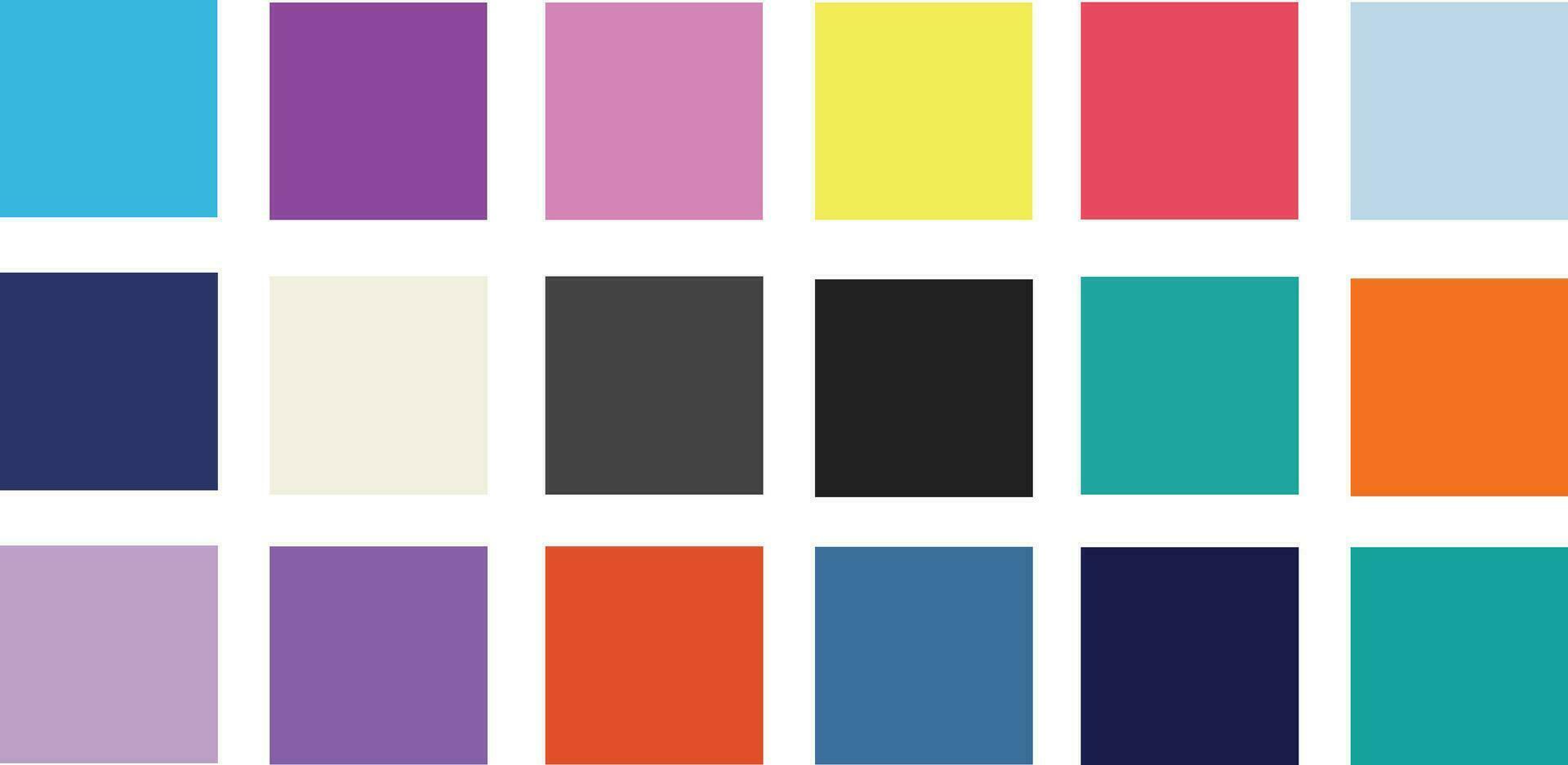 kleur reeks palet vector illustratie retro