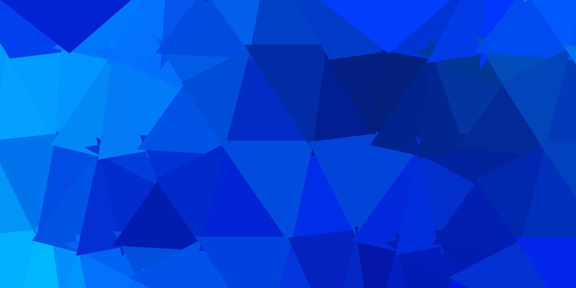 lichtblauw vector driehoek mozaïek behang