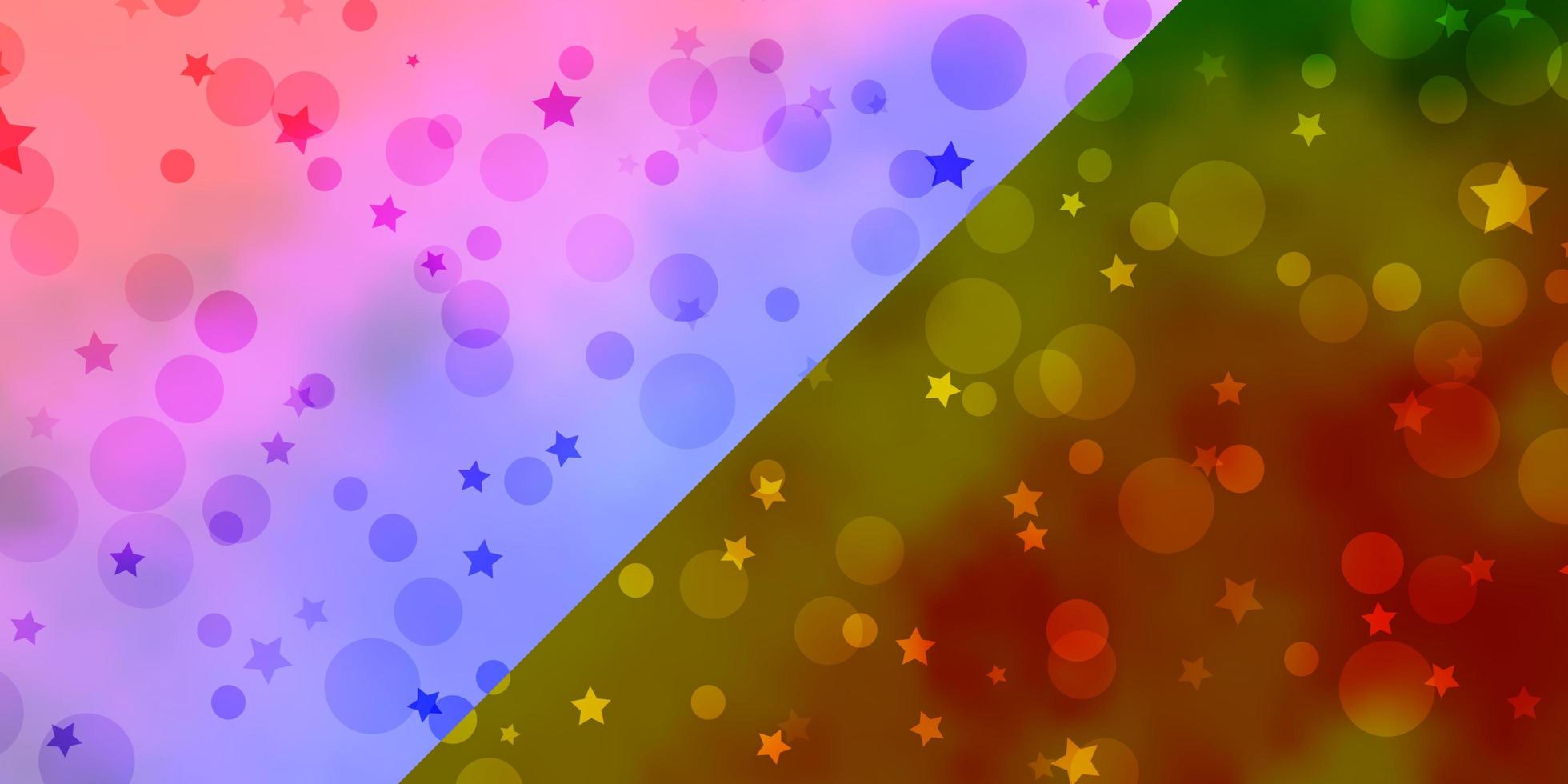 vector achtergrond met cirkels sterren abstract ontwerp in gradiëntstijl met bubbels sterren patroon voor trendy stoffen wallpapers