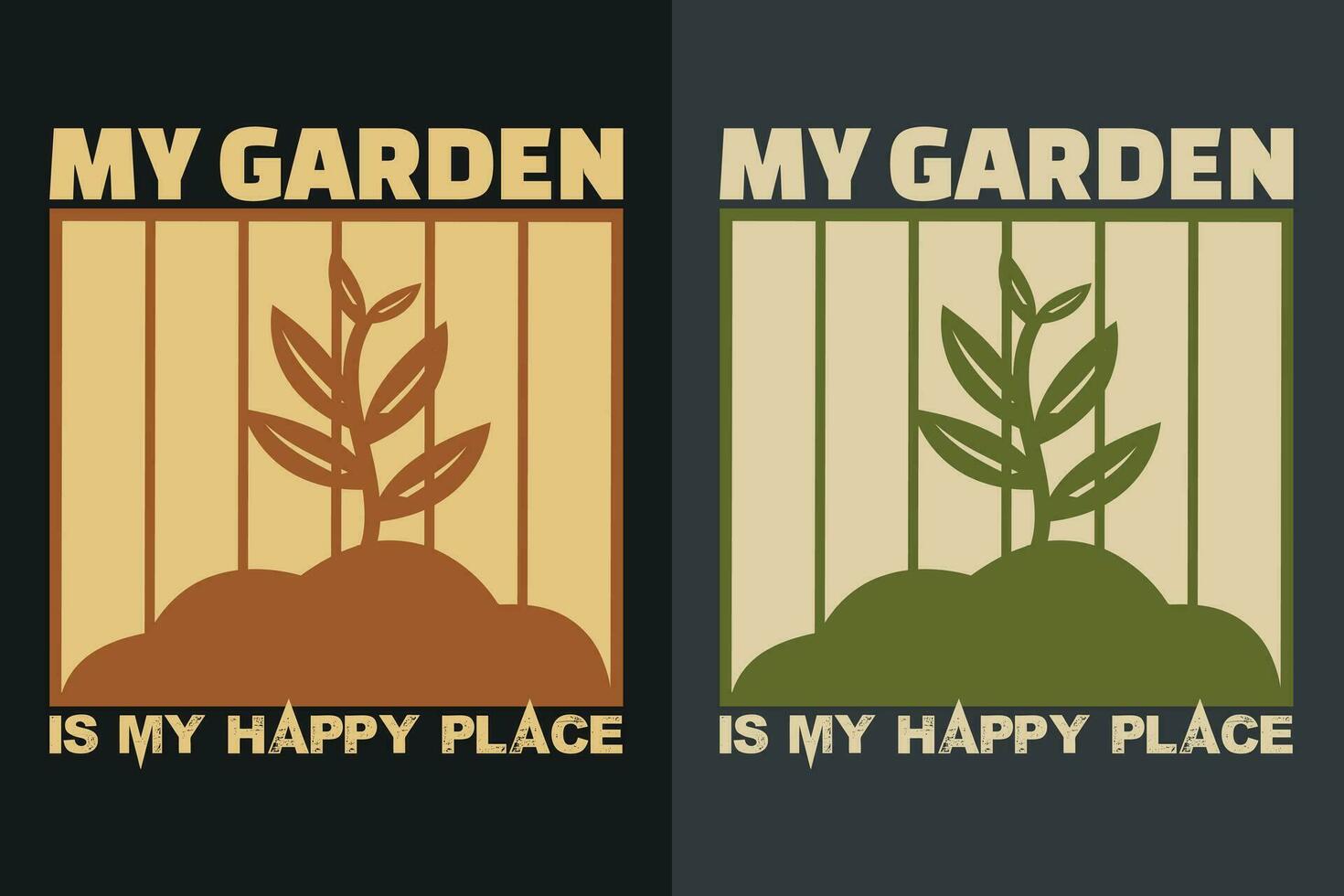 mijn tuin is mijn gelukkig plaats, tuin shirt, tuinieren shirt, fabriek t-shirt, fabriek minnaar geschenk, boer t shirt, tuinieren citaat, botanisch shirt, fabriek minnaar shirt, planten, vector
