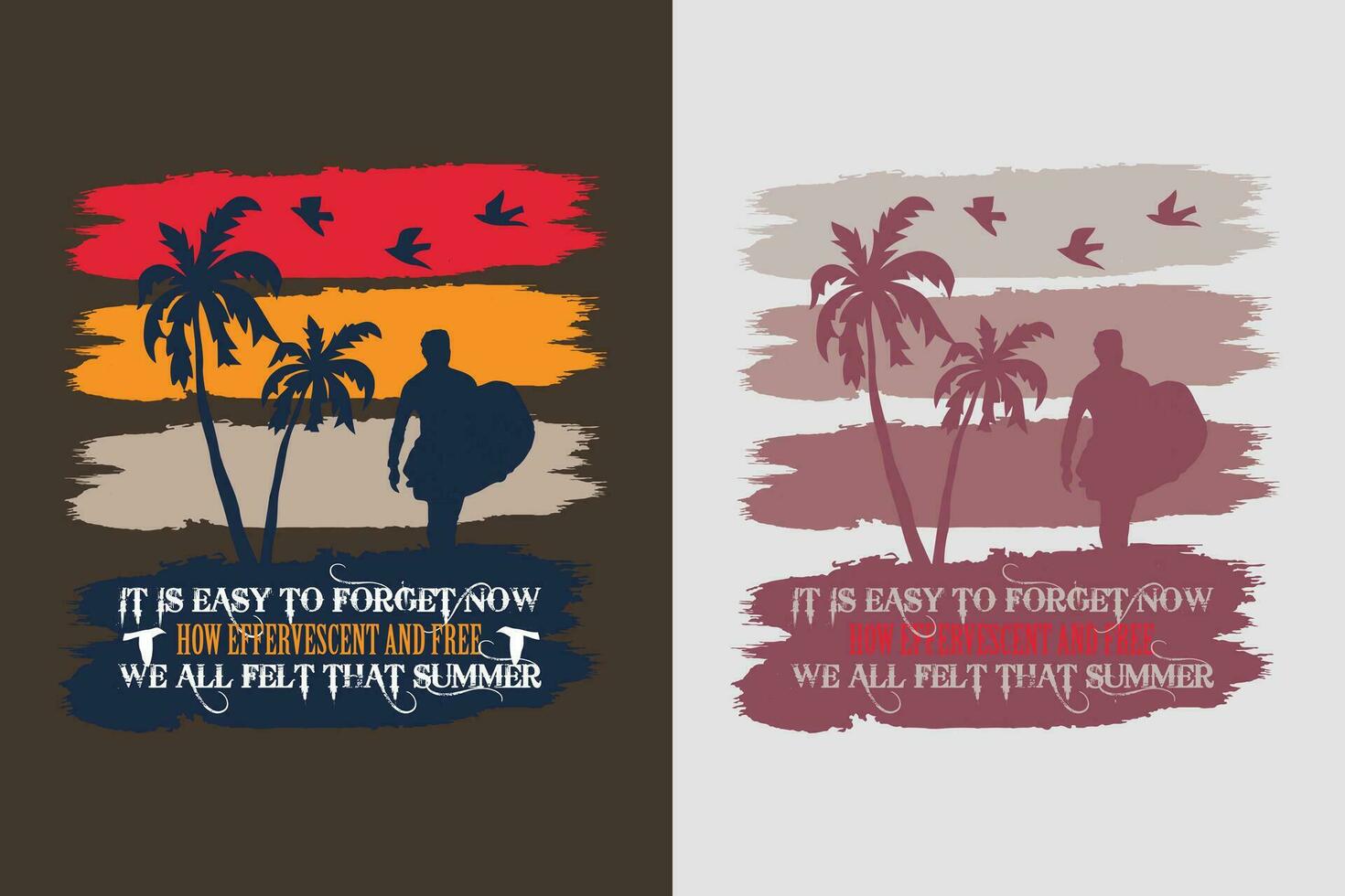 het is gemakkelijk naar vergeten nu hoe bruisend en vrij wij allemaal voelde dat zomer, zomer gevoel, zomer t-shirt, vakantie shirt, familie zomer shirt, vakantie kleding, strand shirt, zomer strand, buitenshuis vector