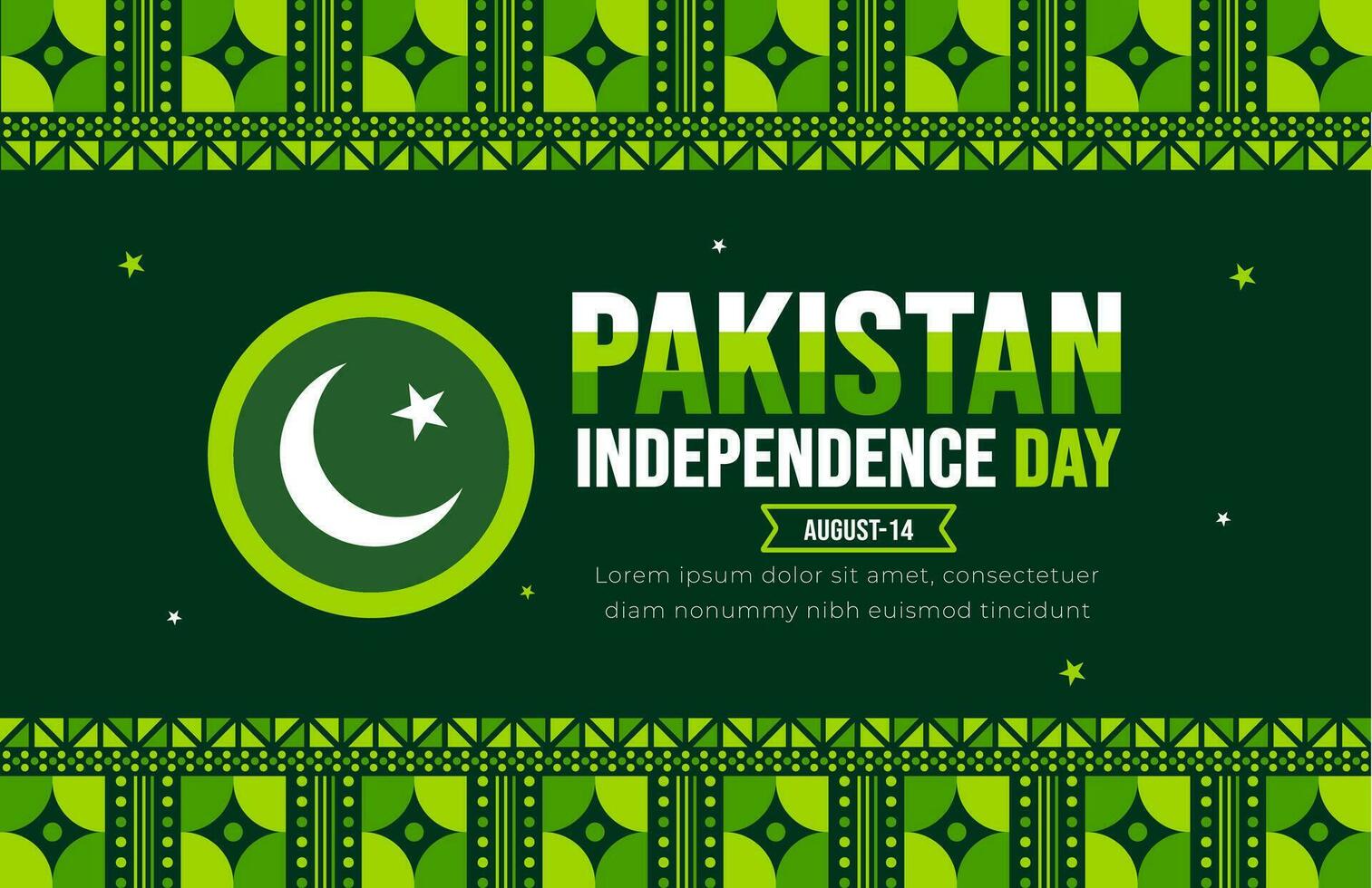 14 augustus Pakistan onafhankelijkheid dag achtergrond sjabloon. vakantie concept. achtergrond, banier, aanplakbiljet, kaart, en poster ontwerp sjabloon met tekst opschrift en standaard- kleur. jij bent e azadi vector