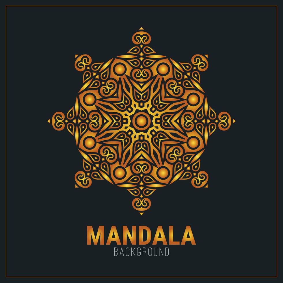 luxe mandala achtergrond ontwerpsjabloon vector