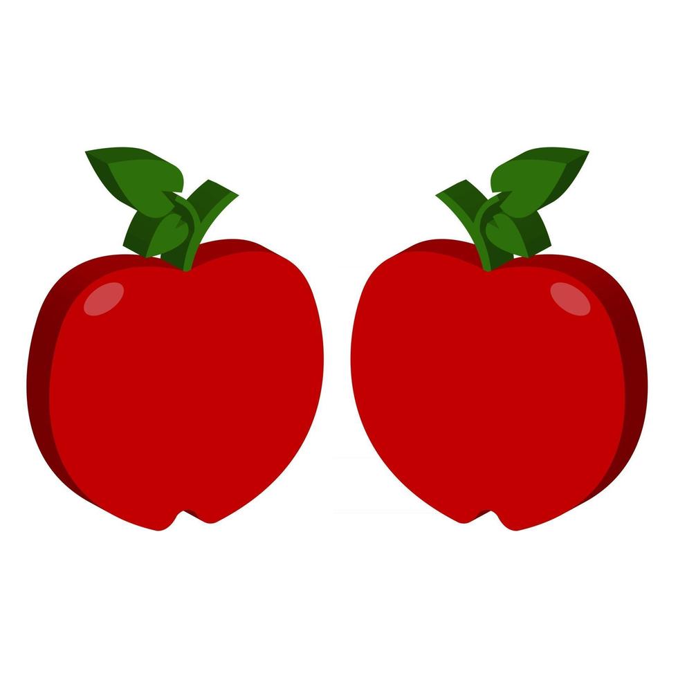 appel geïllustreerd in vector