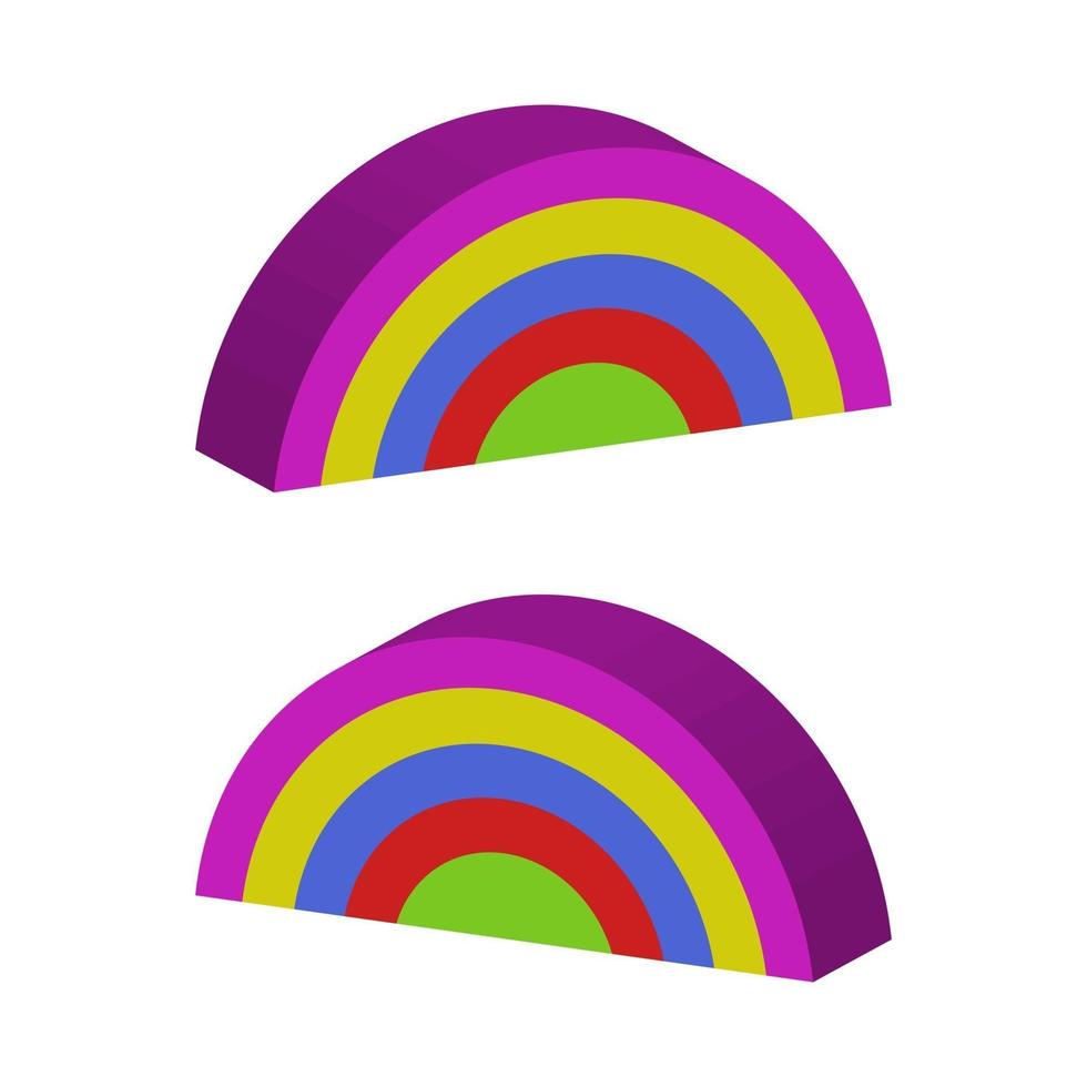 regenboog geïllustreerd in vector