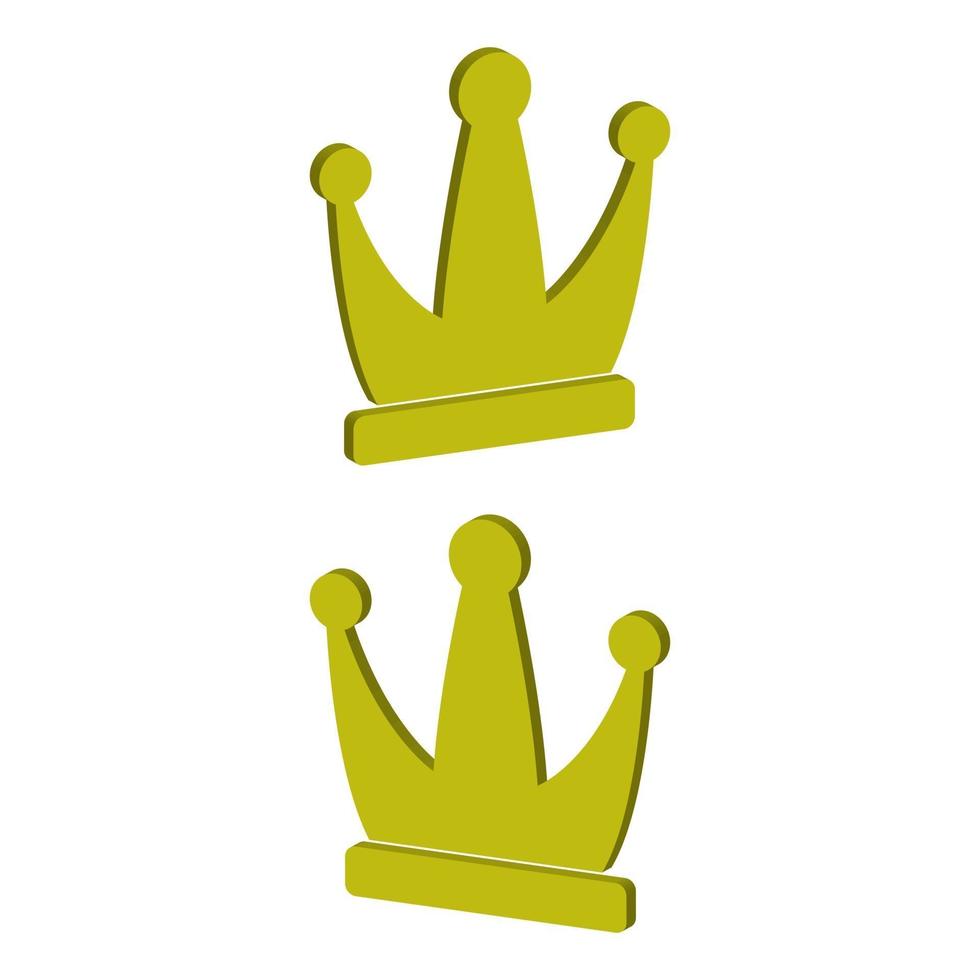 kroon geïllustreerd in vector