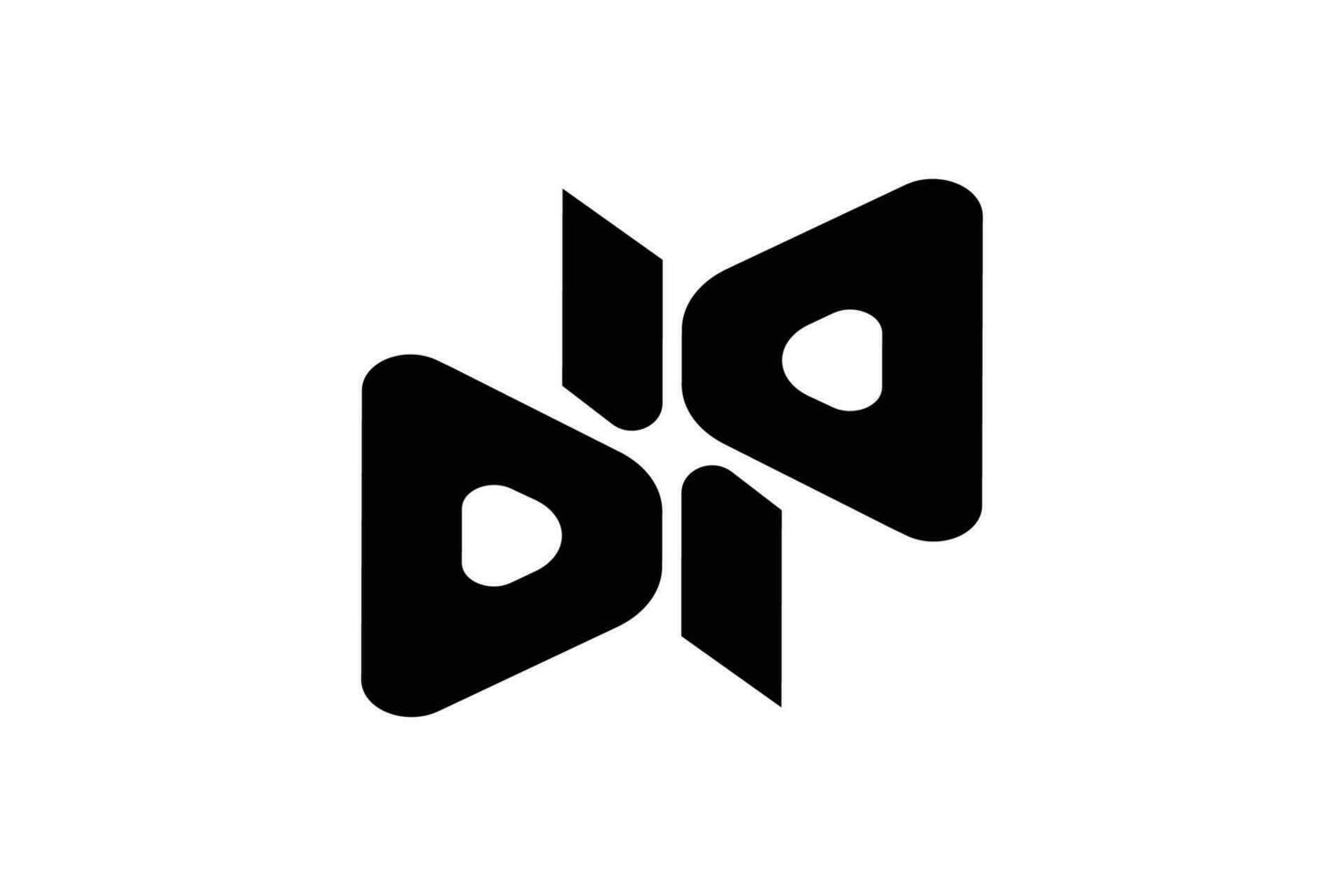 brief dp pp lijn logo ontwerp. vector abstract logo ontwerp Sjablonen. bruikbaar voor bedrijf en branding logo's. vlak vector logo ontwerp sjabloon element