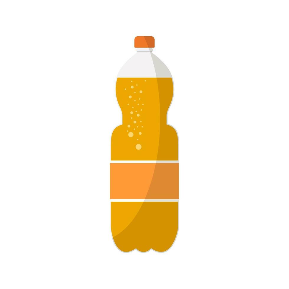 Frisdrank drinken in plastic en aluminium verpakking. sprankelend water met verschillend smaken. gebotteld drankje, vitamine sap, sprankelend of natuurlijk water in tanks. vector illustratie.