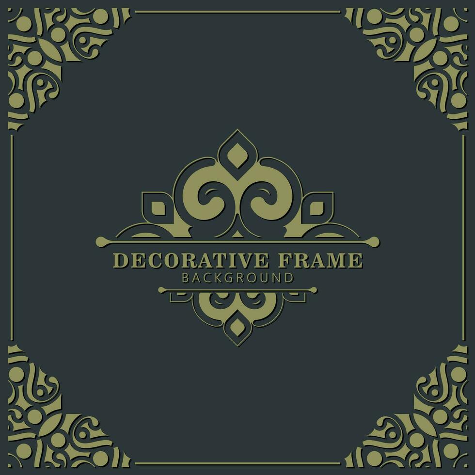 elegante decoratieve frame ontwerp achtergrond vector