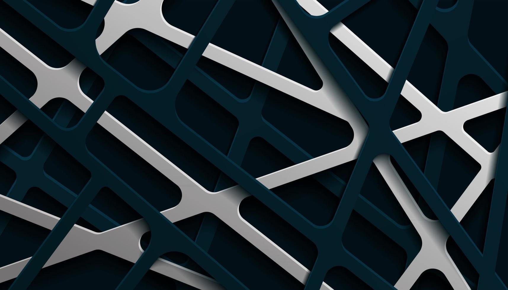 abstracte 3d papercut strepen achtergrond vector