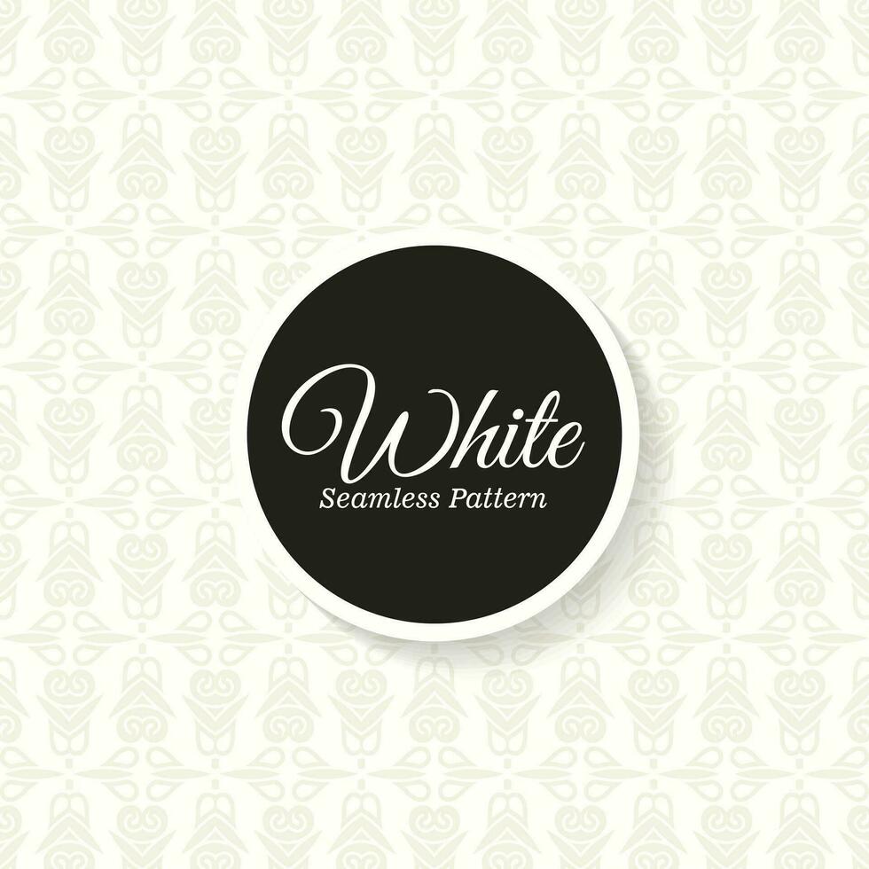 elegant wit naadloos geometrisch patroon vector