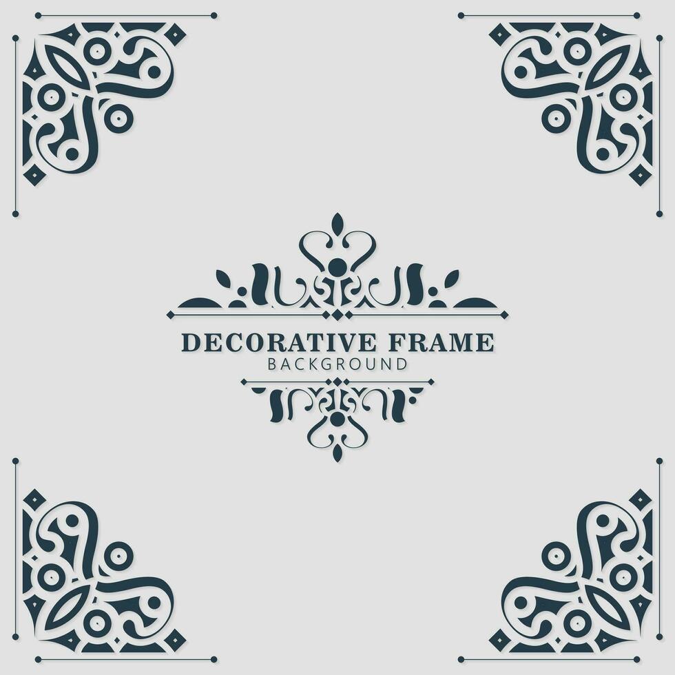 elegante decoratieve frame ontwerp achtergrond vector