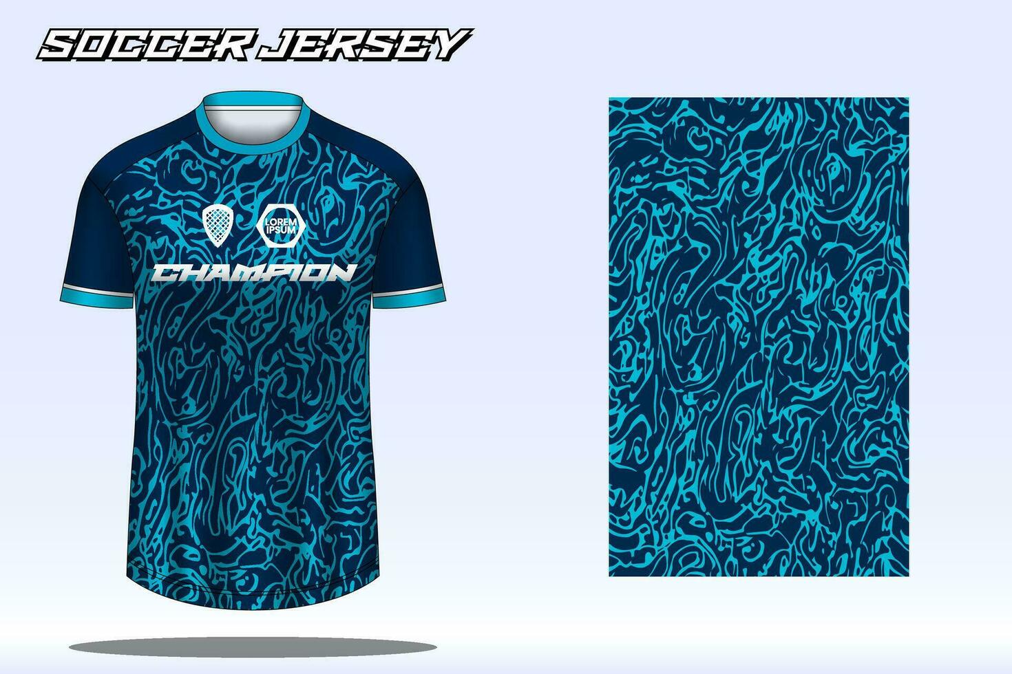 voetbal Jersey sport t-shirt ontwerp mockup voor Amerikaans voetbal club vector