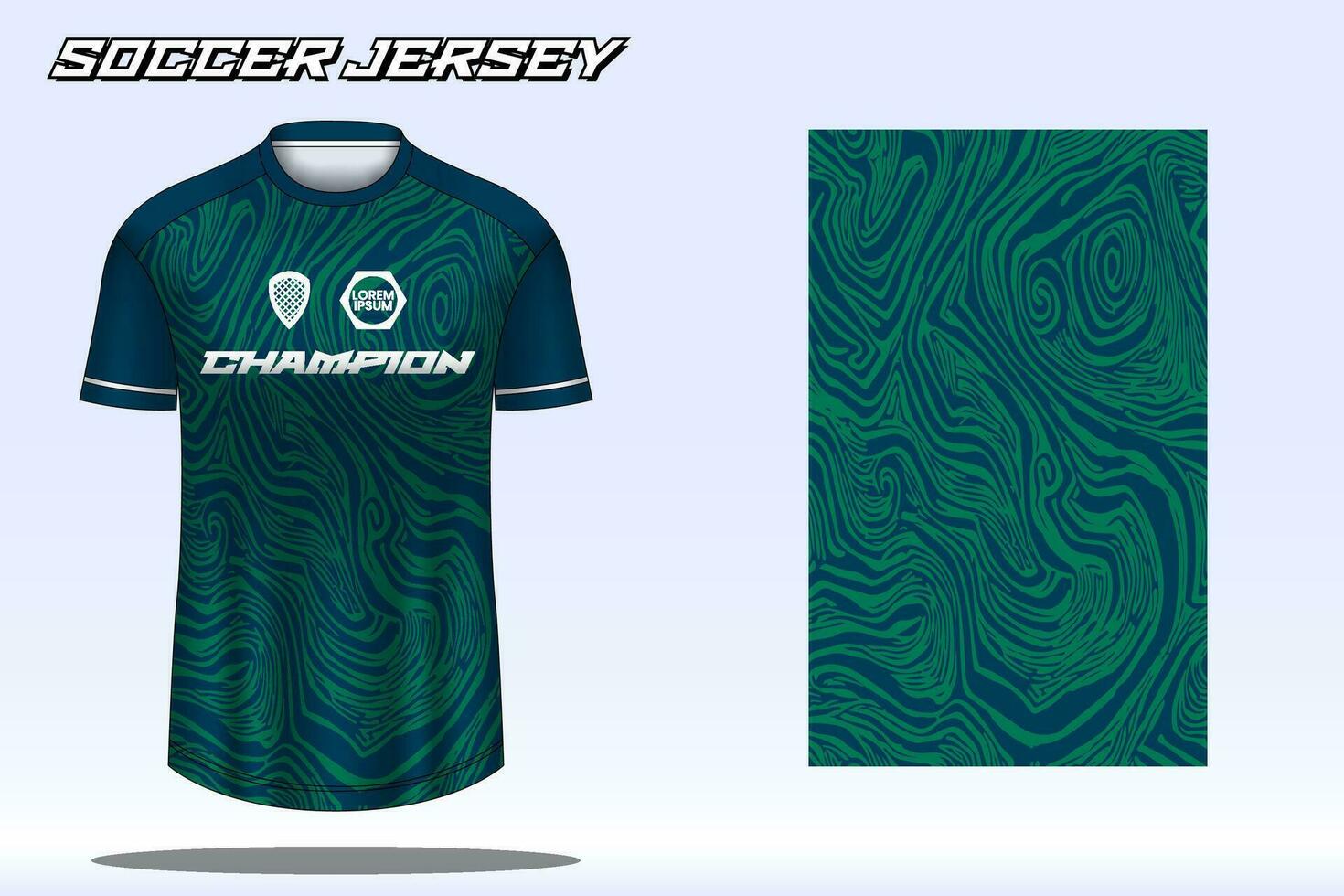 voetbal Jersey sport t-shirt ontwerp mockup voor Amerikaans voetbal club vector