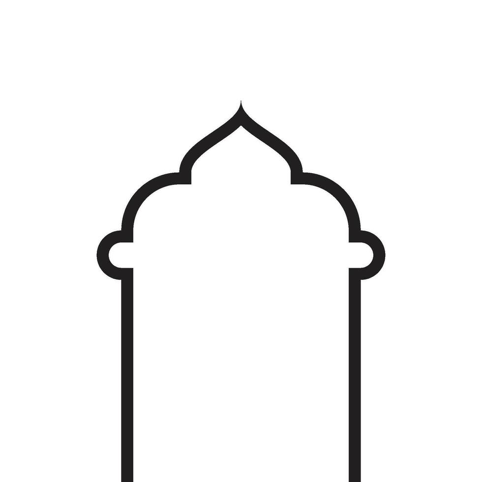 Moslim icoon vector illustratie ontwerp sjabloon