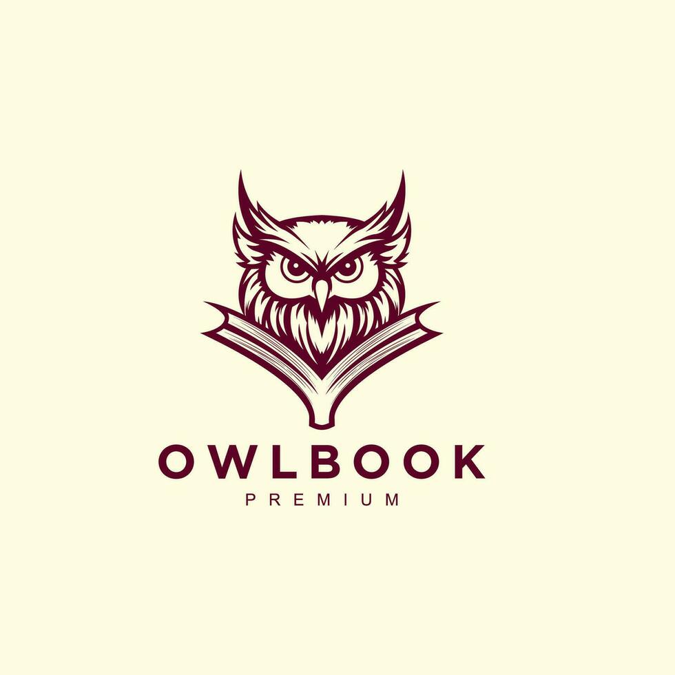 uil boek icoon logo ontwerp sjabloon. combinatie van uilen Aan een Open boek logo vector illustratie