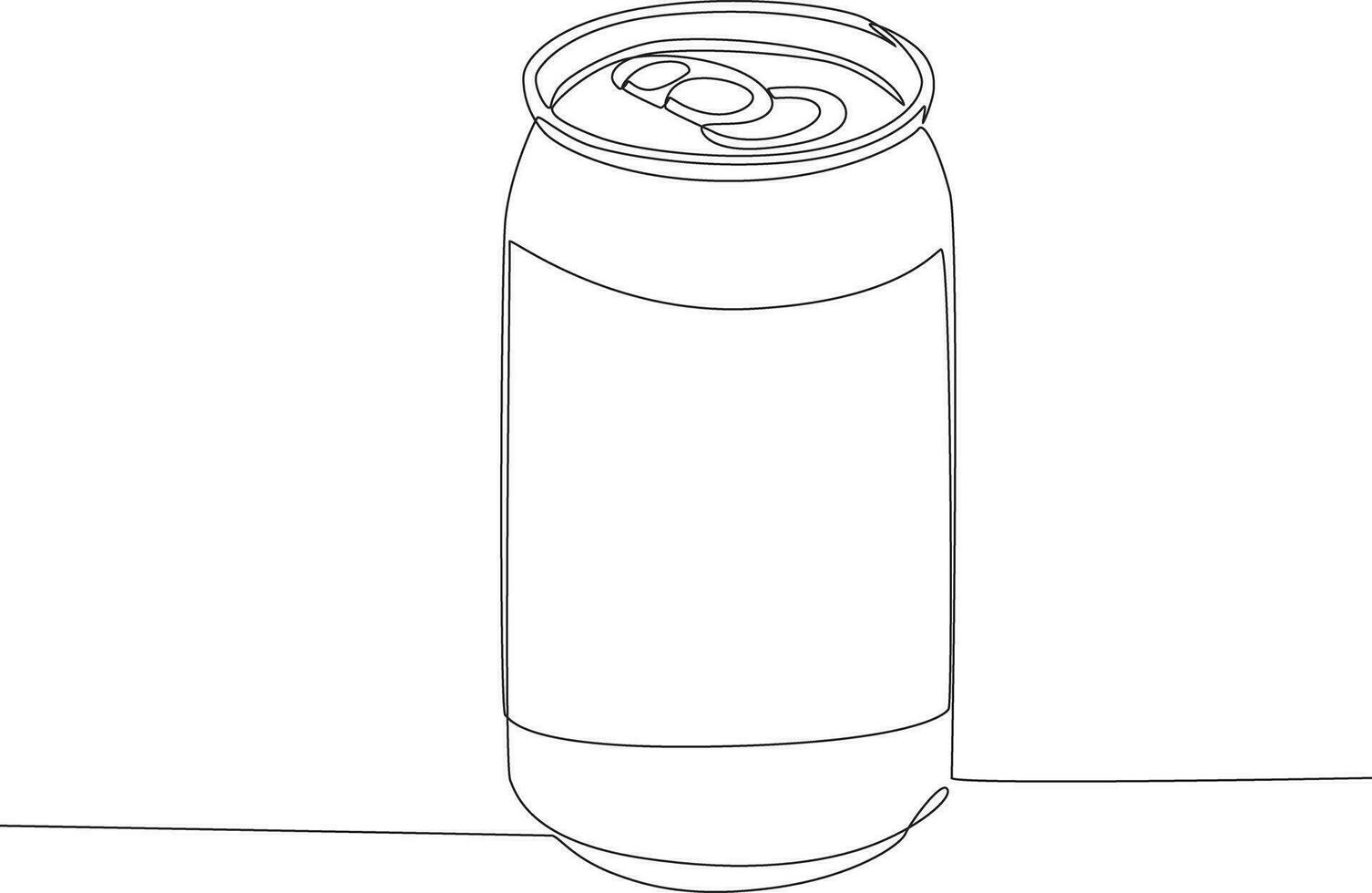 single doorlopend lijn tekening Frisdrank aluminium kan. globaal dag ouder concept vector