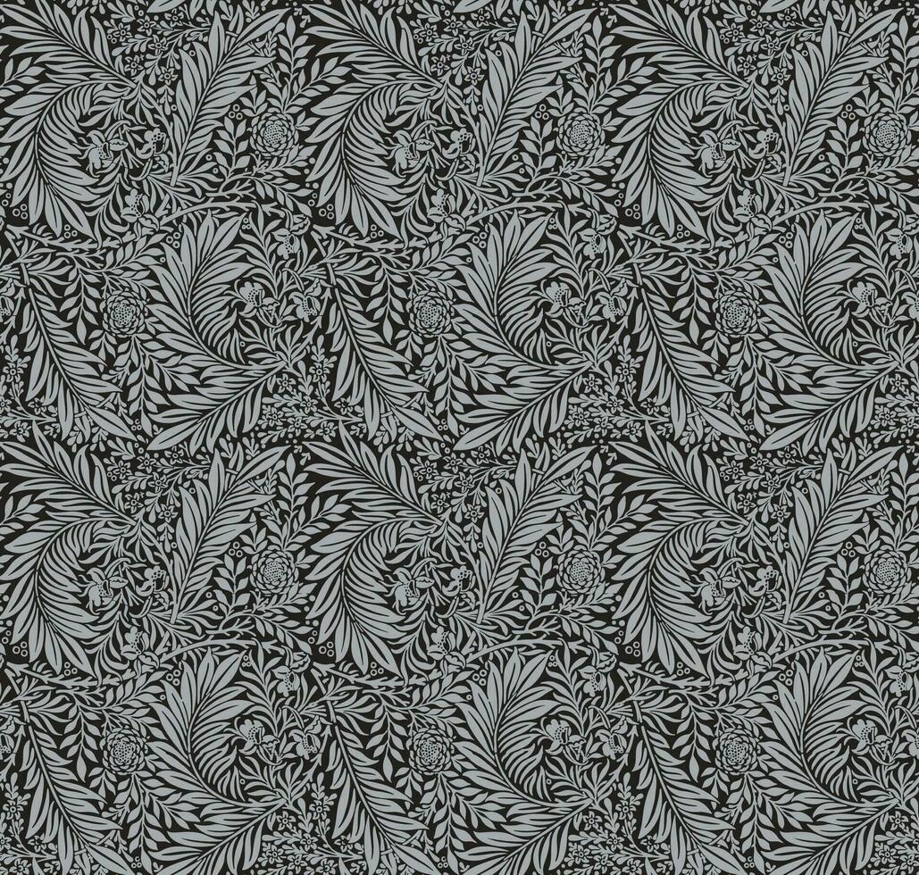 bloemen textiel patroon, blad patroon ontwerp vector