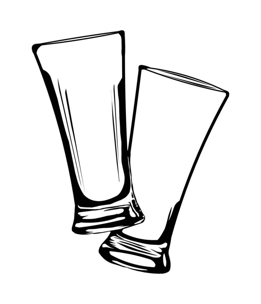 mooi vector hand- getrokken drank illustratie. gedetailleerd retro stijl drinken afbeelding. wijnoogst schetsen element voor etiketten ontwerp.