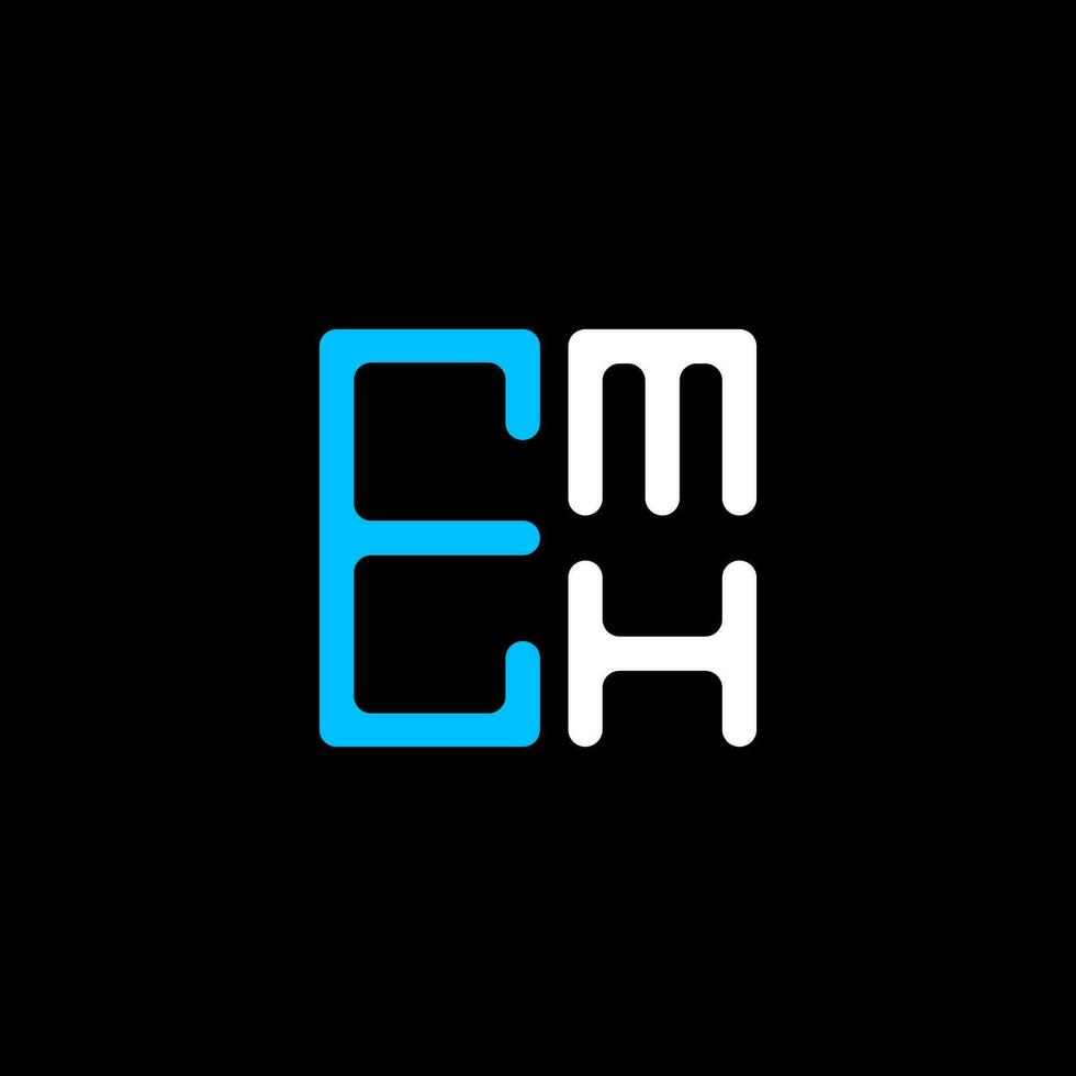 emh brief logo creatief ontwerp met vector grafisch, emh gemakkelijk en modern logo. emh luxueus alfabet ontwerp