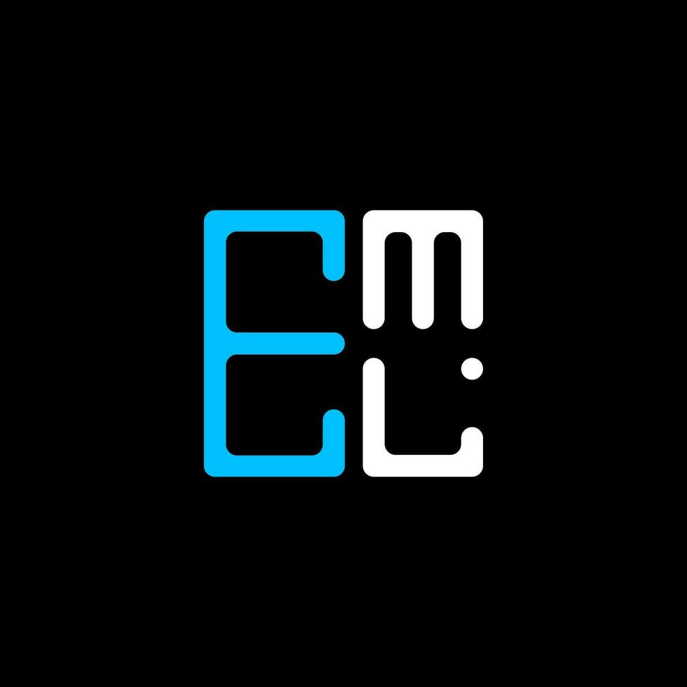 eml brief logo creatief ontwerp met vector grafisch, eml gemakkelijk en modern logo. eml luxueus alfabet ontwerp