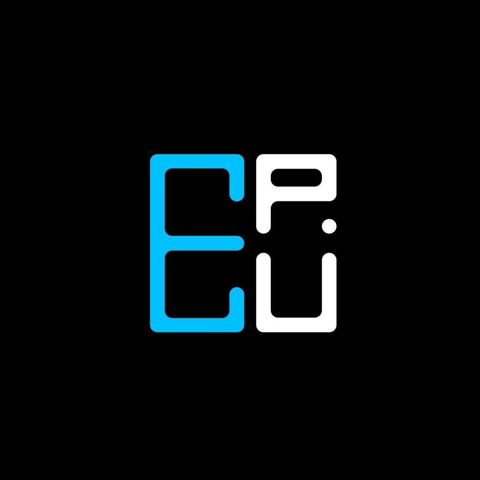 epu brief logo creatief ontwerp met vector grafisch, epu gemakkelijk en modern logo. epu luxueus alfabet ontwerp