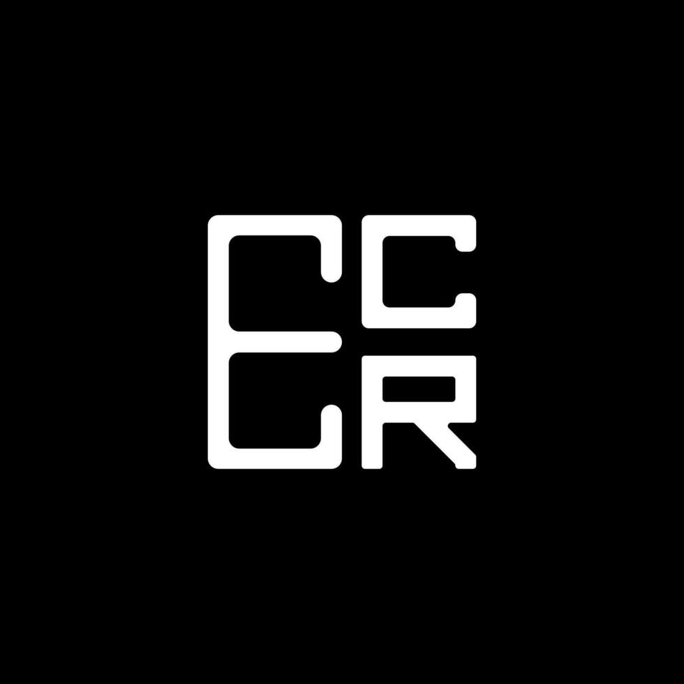 ecr brief logo creatief ontwerp met vector grafisch, ecr gemakkelijk en modern logo. ecr luxueus alfabet ontwerp