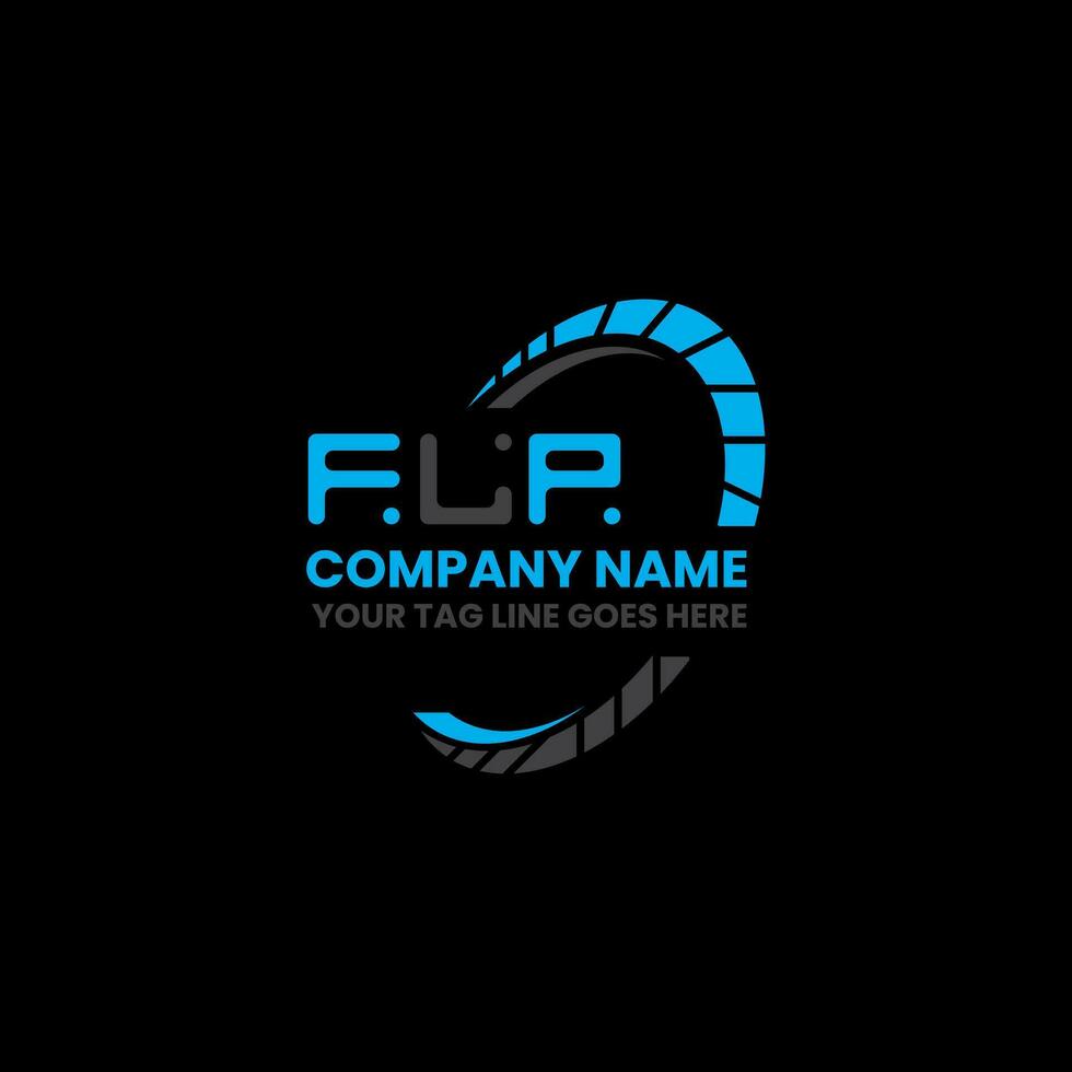 flp brief logo creatief ontwerp met vector grafisch, flp gemakkelijk en modern logo. flp luxueus alfabet ontwerp