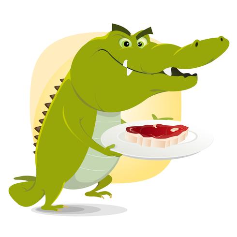 Krokodil Lunch vector