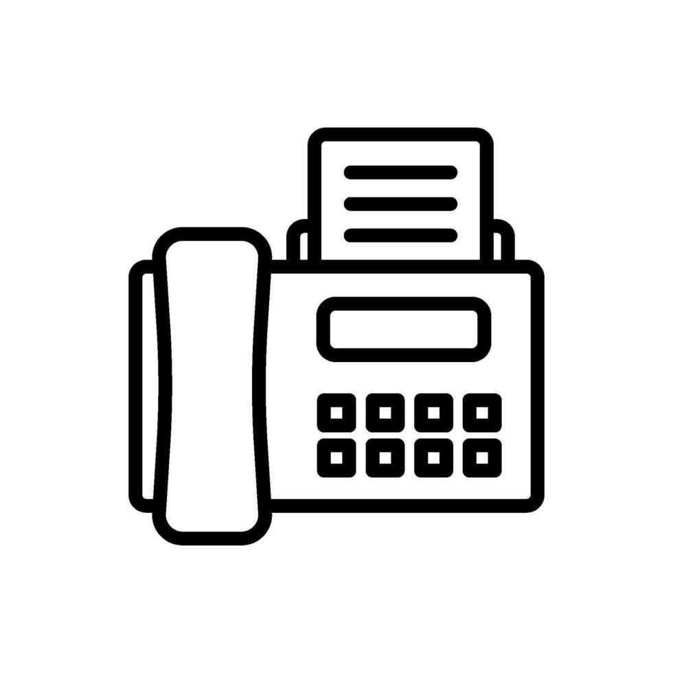 communicatie fax teken symbool vector