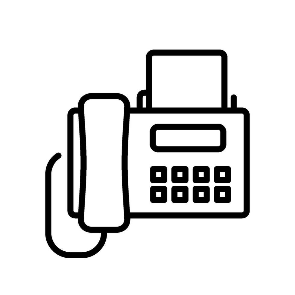 communicatie fax teken symbool vector