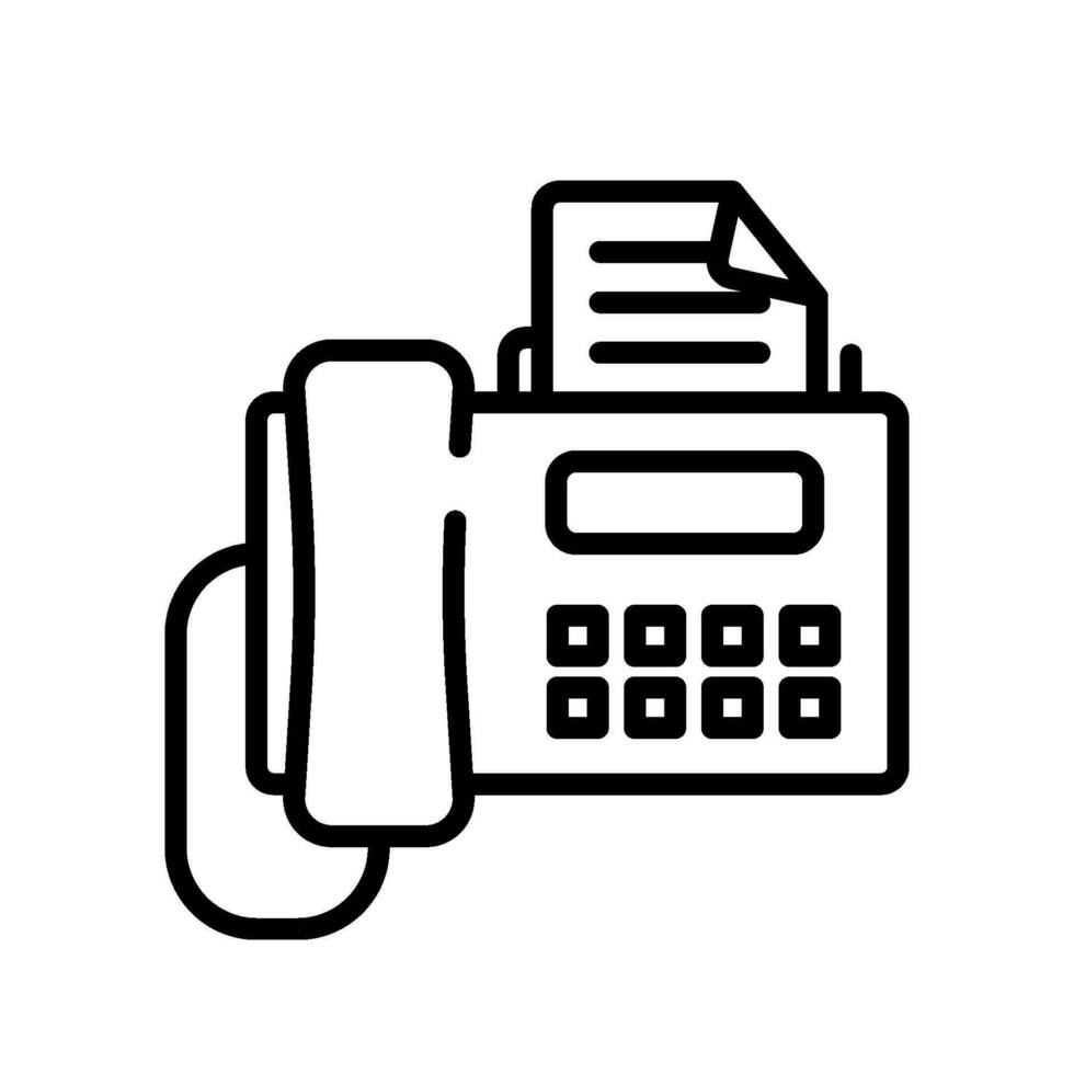 communicatie fax teken symbool vector