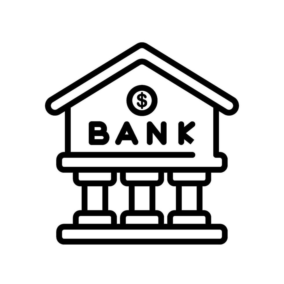 economie bank teken symbool vector