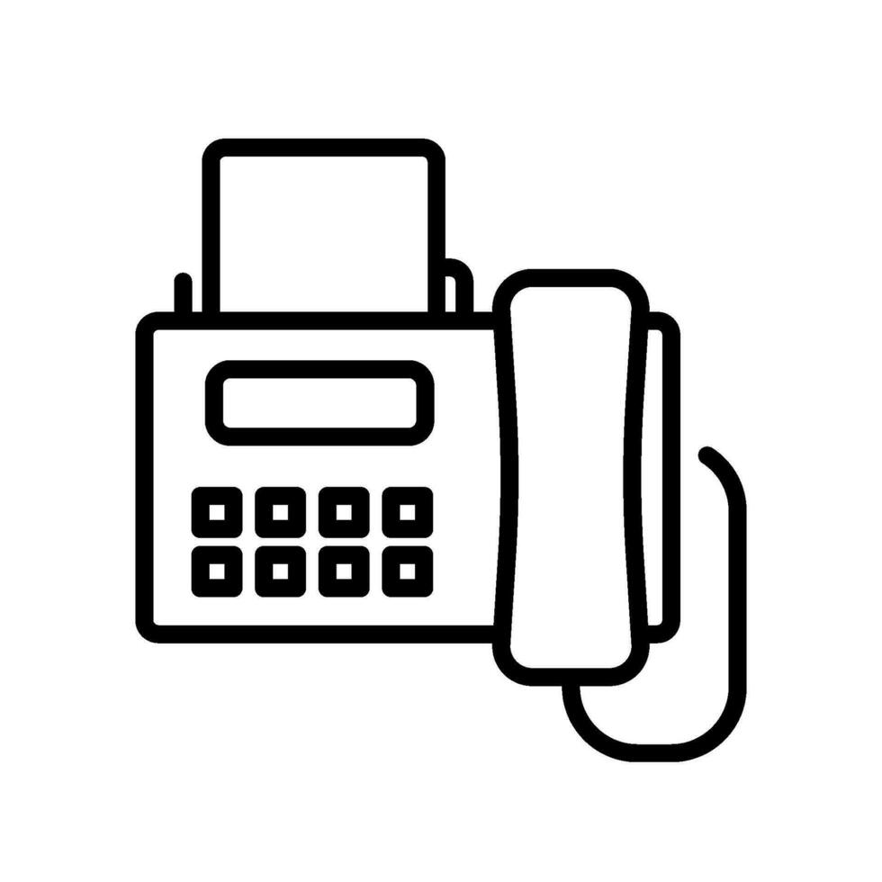communicatie fax teken symbool vector