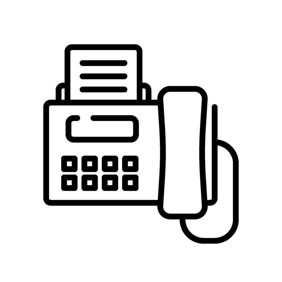 communicatie fax teken symbool vector