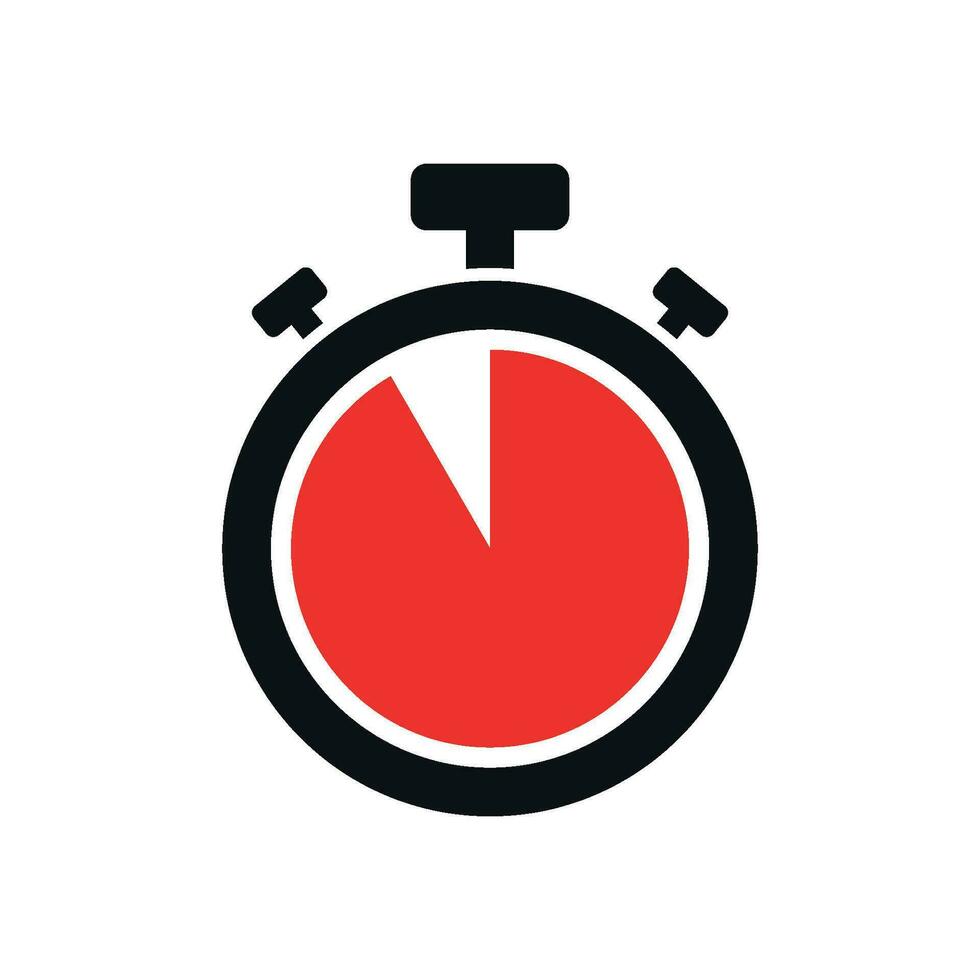 modieus gemakkelijk stopwatch icoon vector illustratie sjabloon