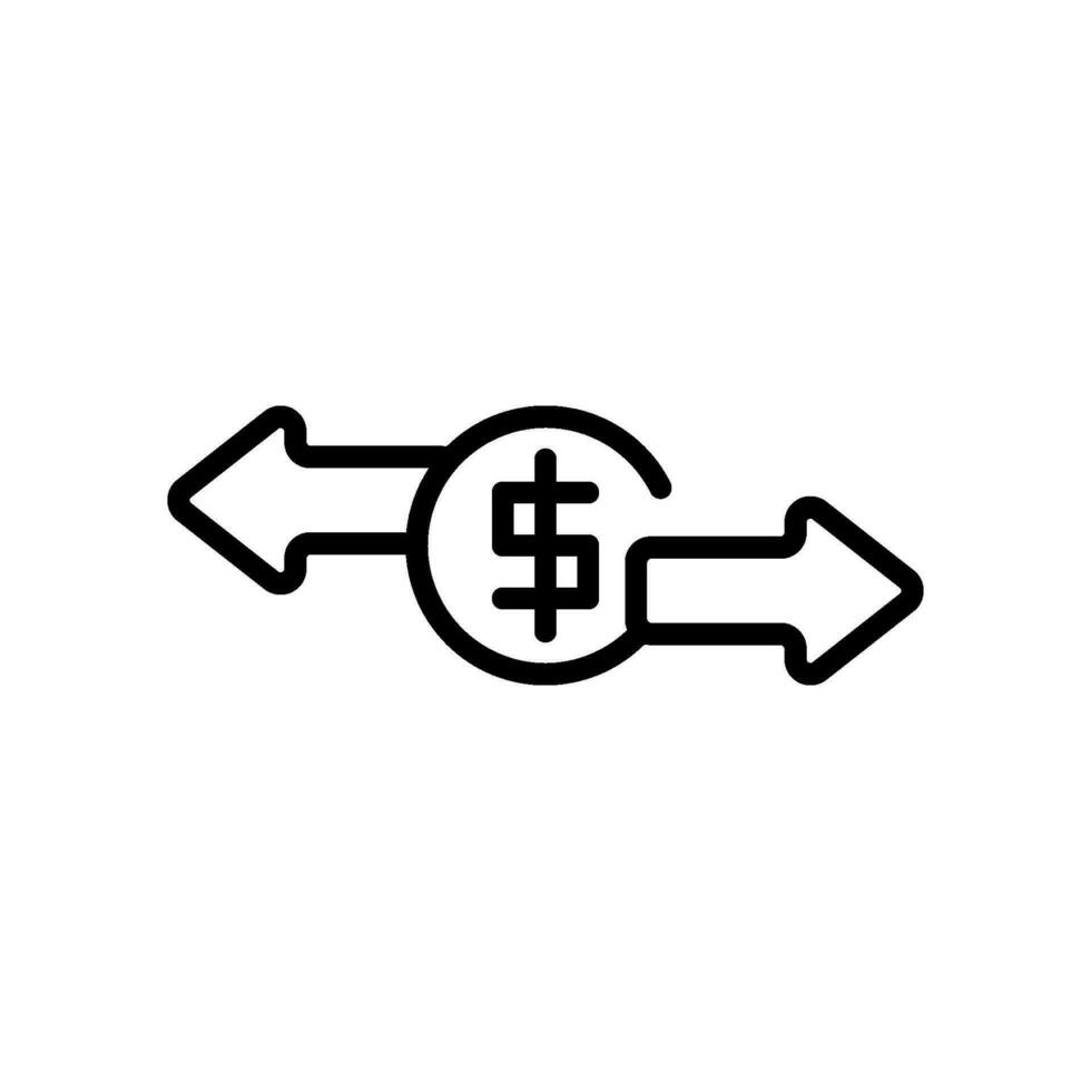 economie geld overdracht teken symbool vector