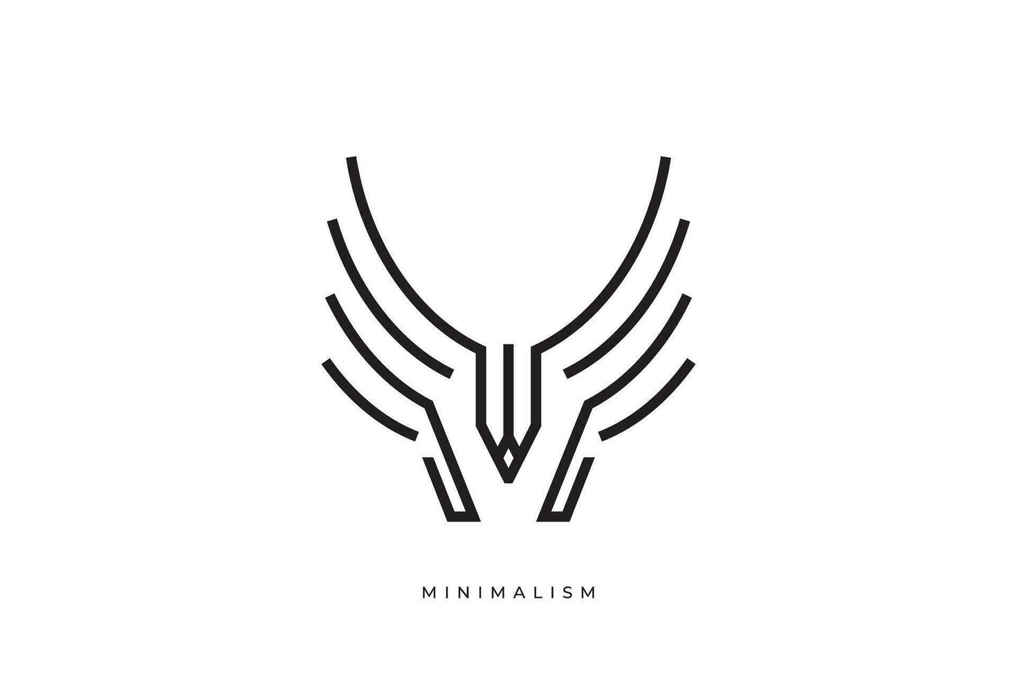 eerste gebaseerd schoon en minimaal logo. w brieven creatief fonts monogram icoon symbool. vector