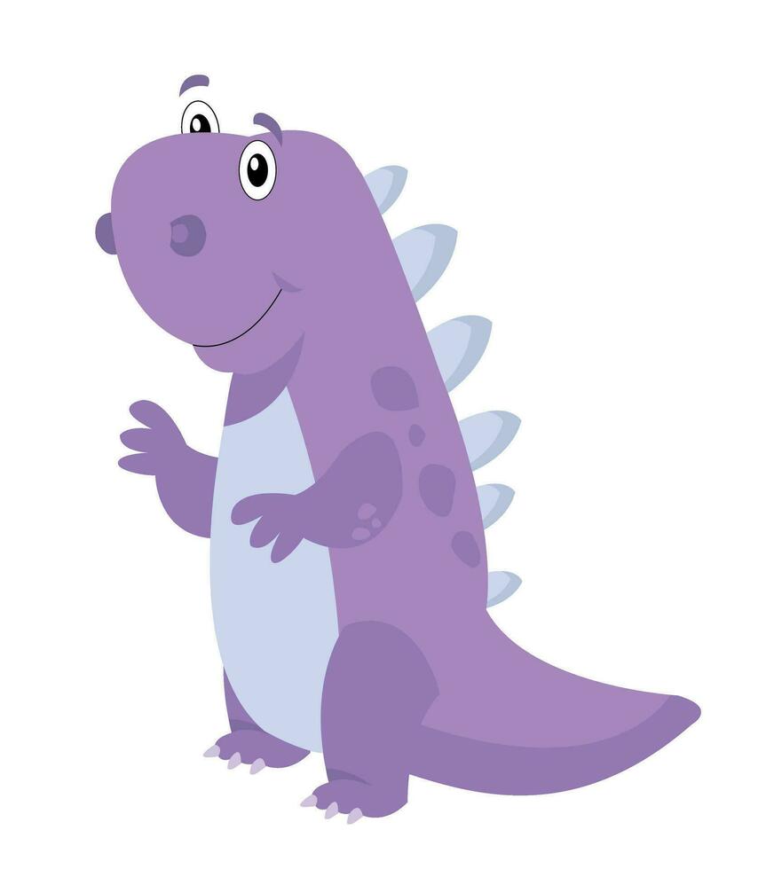 tyrannosaurus rex of t rex dinosaurus geïsoleerd Aan wit. grappig stijl vector illustratie