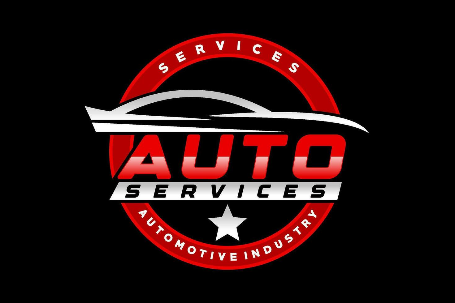 auto garage premium concept logo ontwerp vector