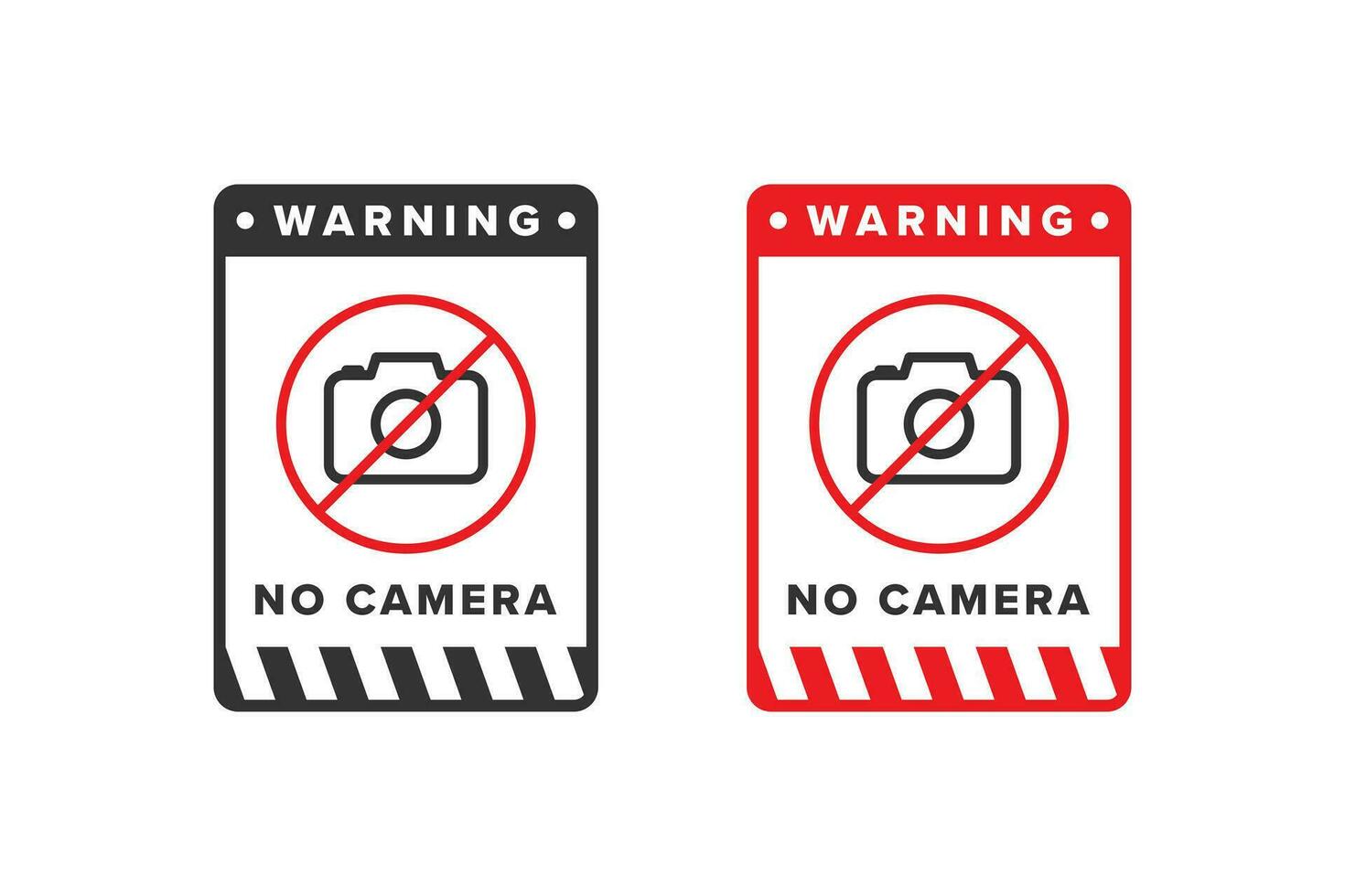 geen camera, stop camerapictogram teken vector