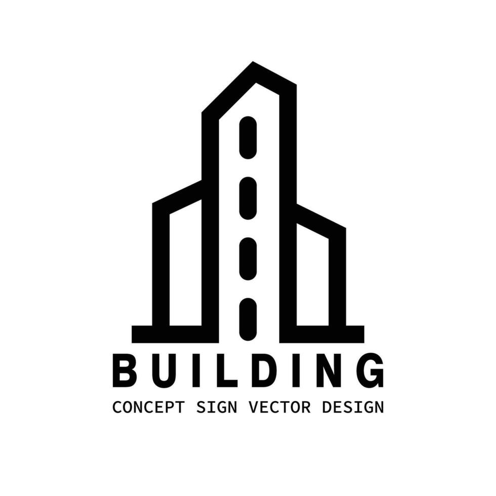 gebouw logo vector ontwerpsjabloon
